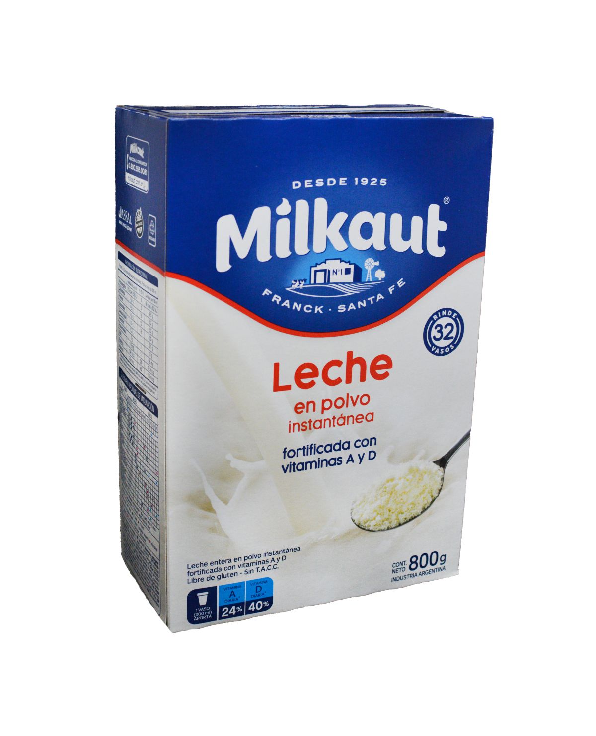 Leche en Polvo Milkaut Entera 800 Gr